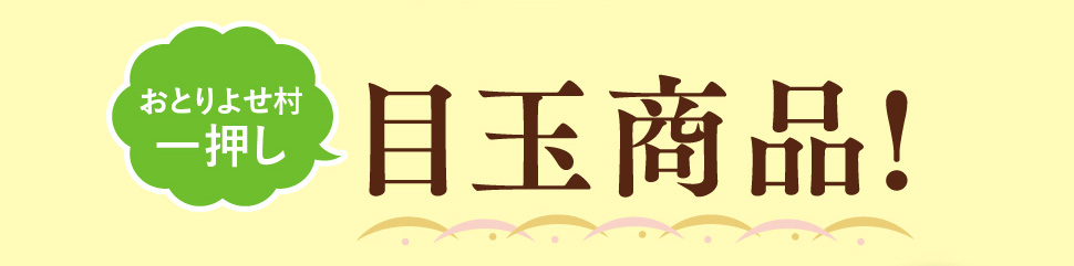 おとりよせ村一押し目玉商品！