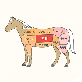 馬刺しの部位と味わいの違い
