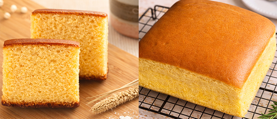 カステラと台湾カステラの写真